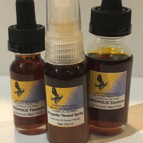 Two tinctures and a throat spray