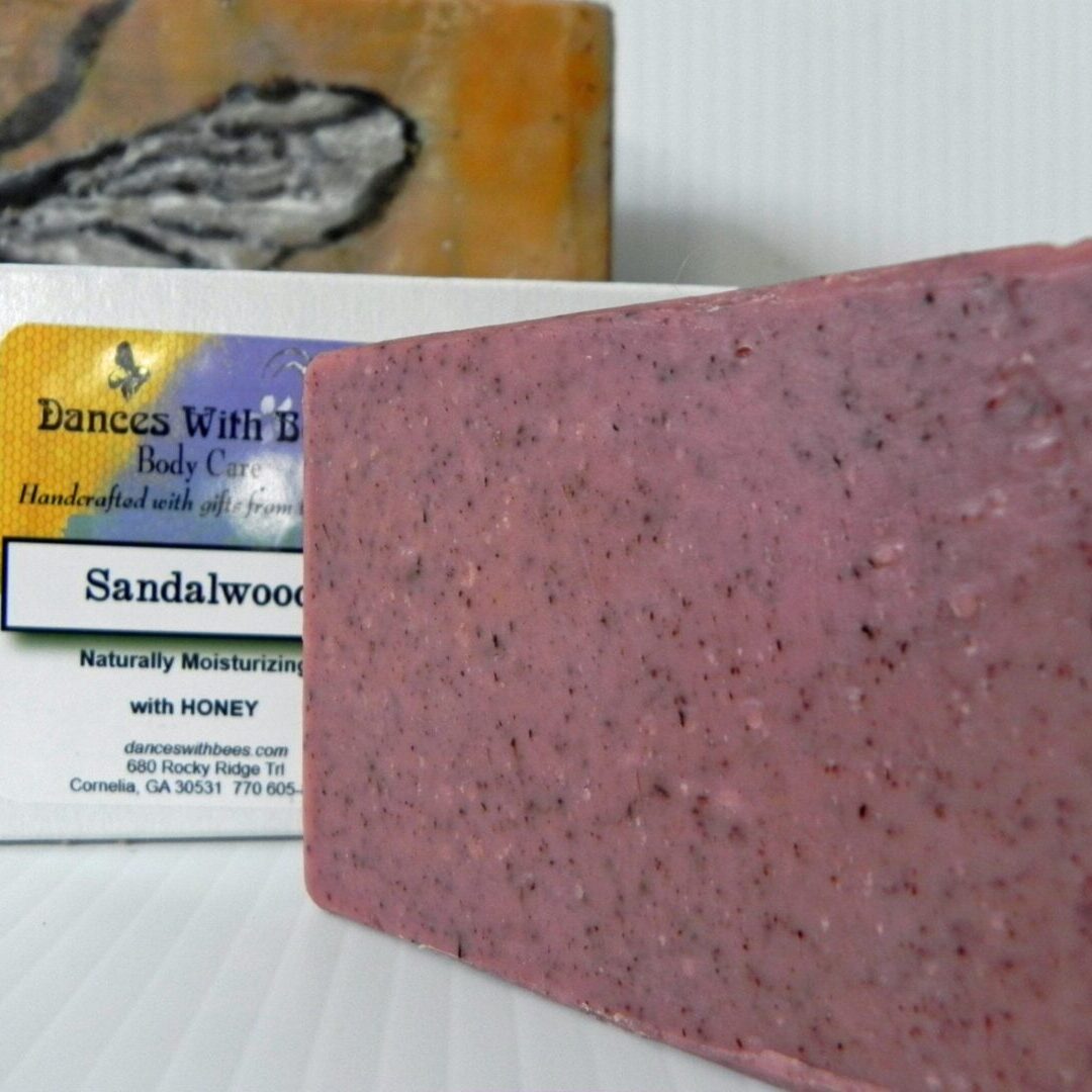 Sandalwood soap with honey packaging